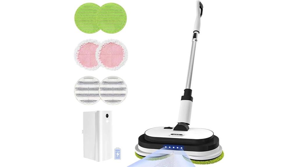 cordless led water mop
