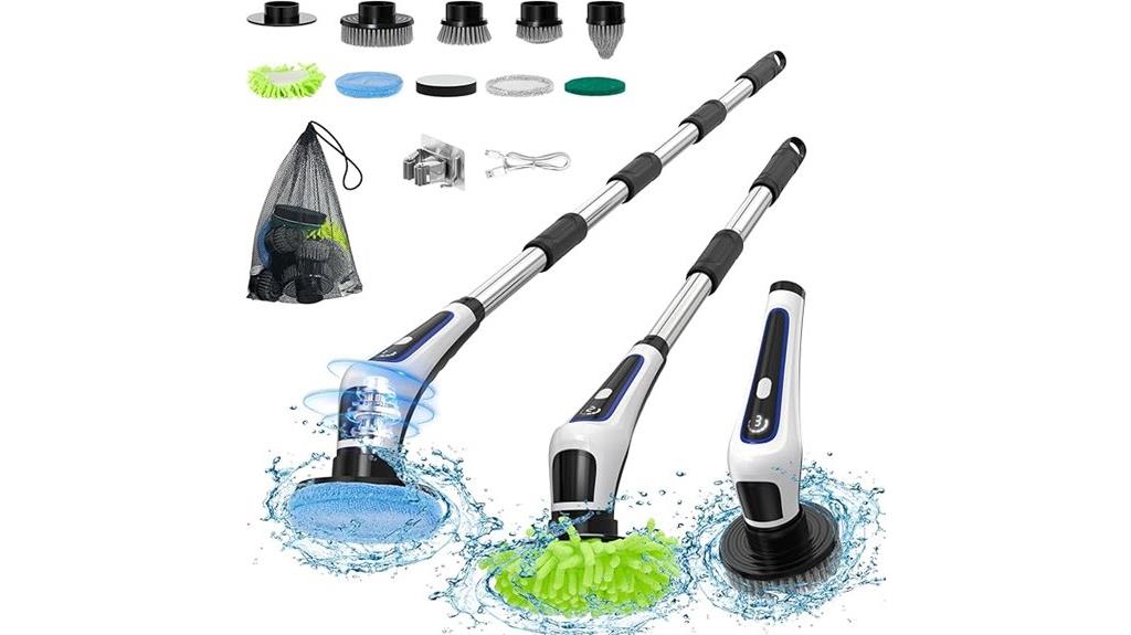 cordless waterproof cleaning brush
