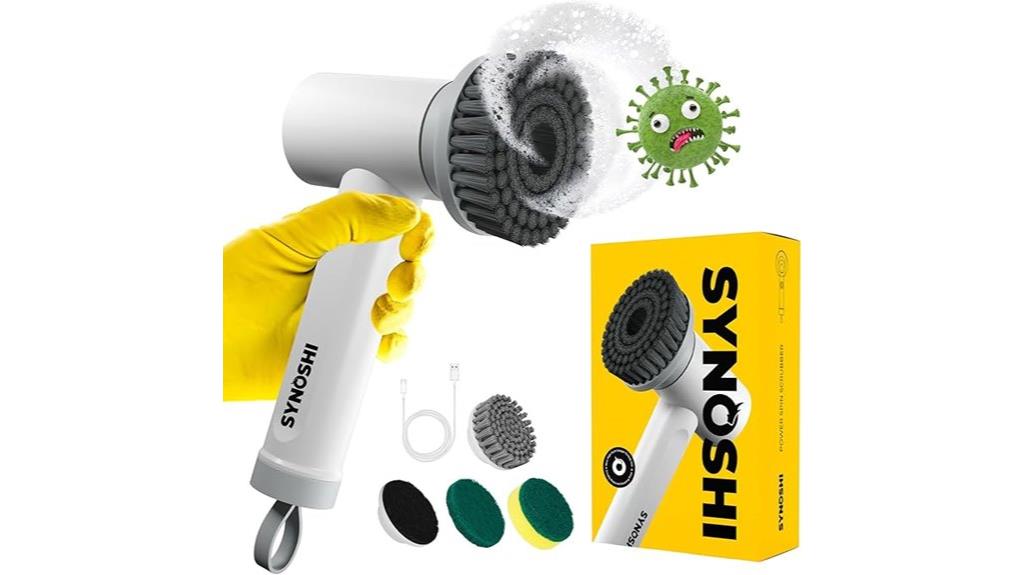 cordless waterproof scrubbing tool
