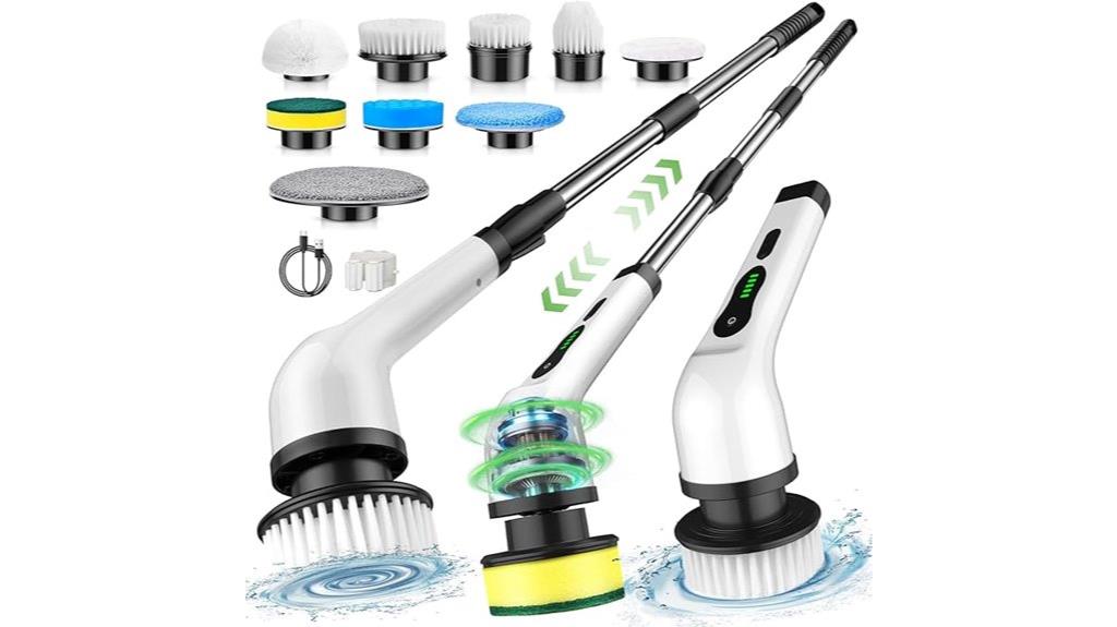 cordless waterproof scrubbing tool