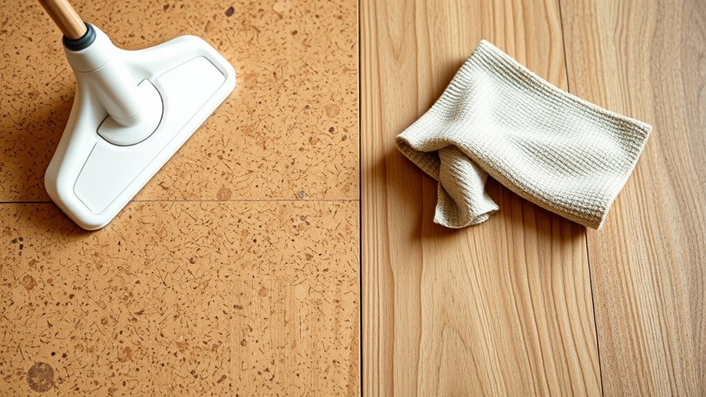 cork floor cleaning methods