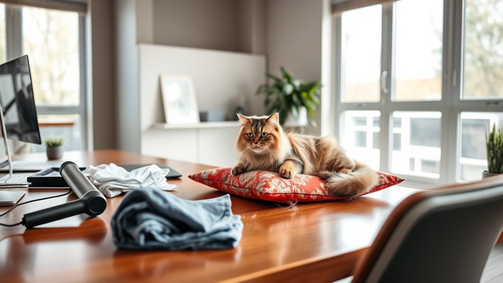 daily pet hair removal routine