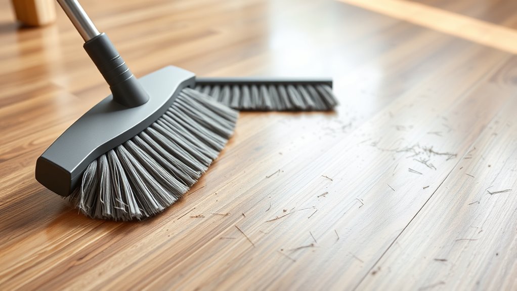 daily pet hair sweeping