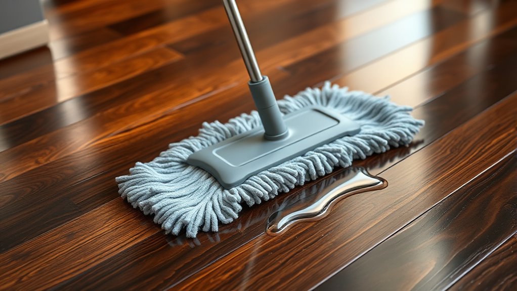 damp mop moisture control