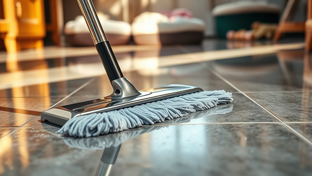 damp mop pet safety