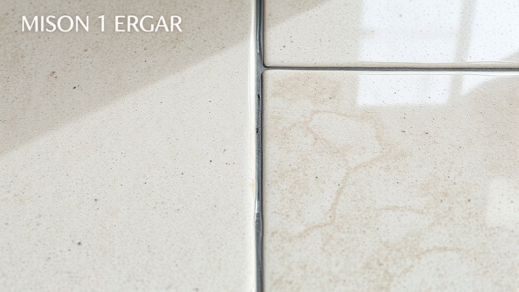 damp mop preserves grout