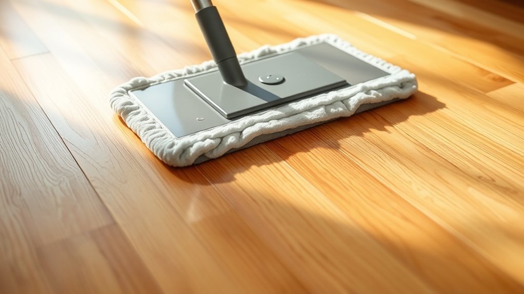 damp mop prevents damage