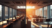 day and night office shifts