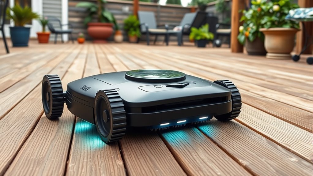 deck cleaning robot considerations