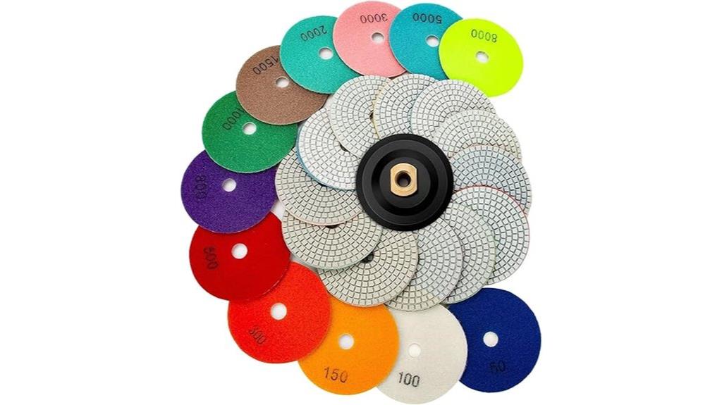 diamond polishing pads set