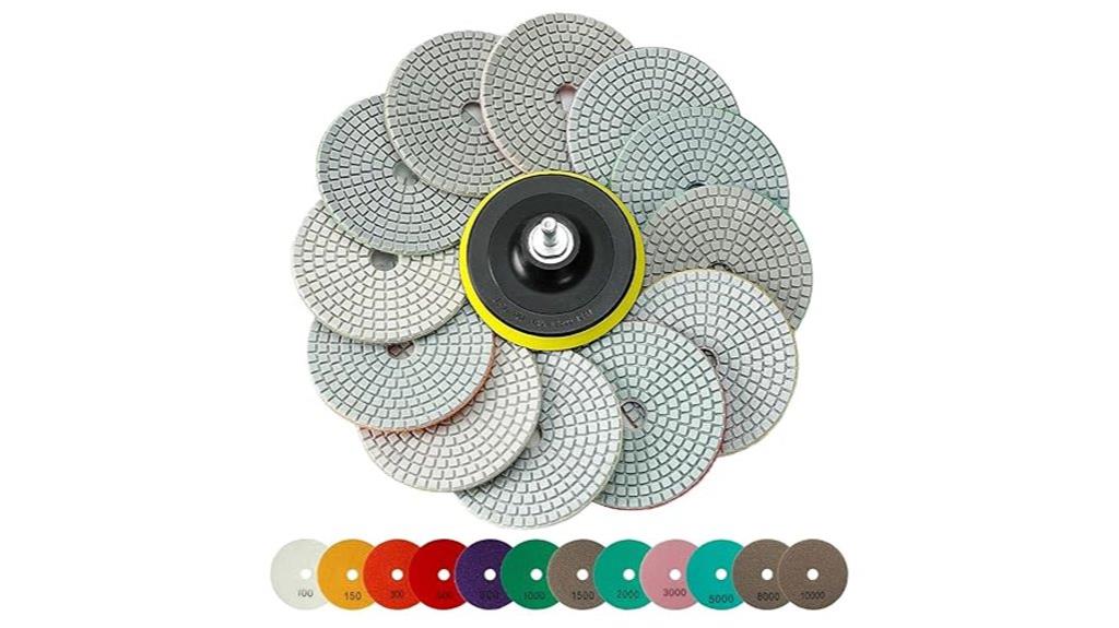 diamond polishing pads set