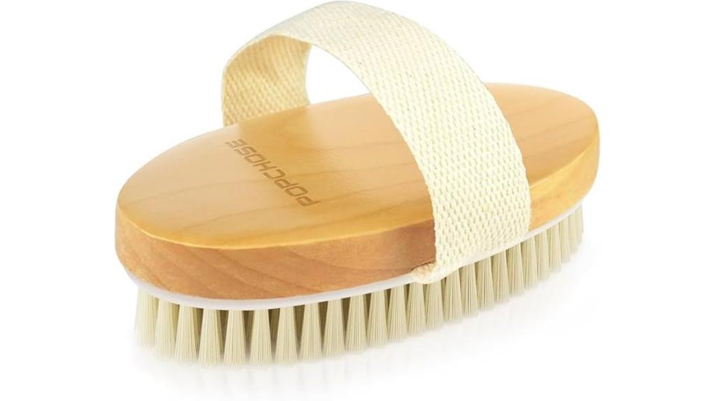 dry skin exfoliation brush