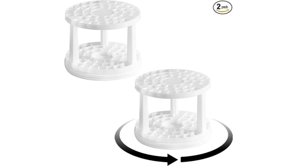 dual rotating brush organizer
