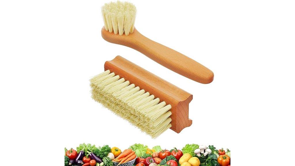 dual vegetable brush set