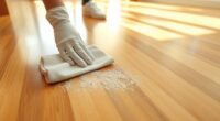 dust free bamboo floor routine