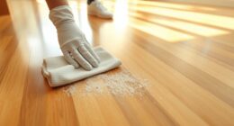 dust free bamboo floor routine