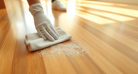 dust free bamboo floor routine