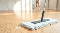 dust free cork flooring routine
