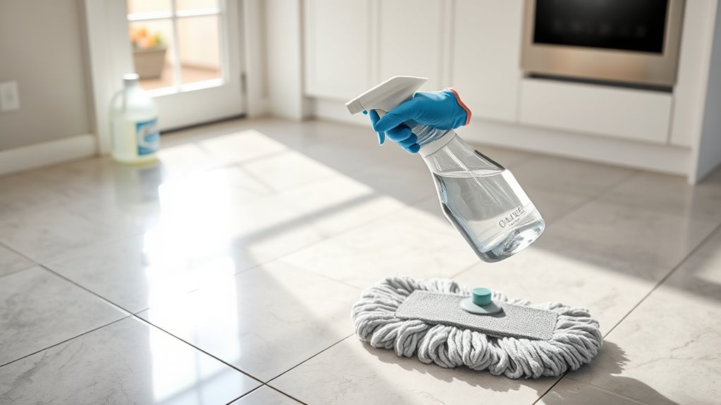 effective tile disinfection routine