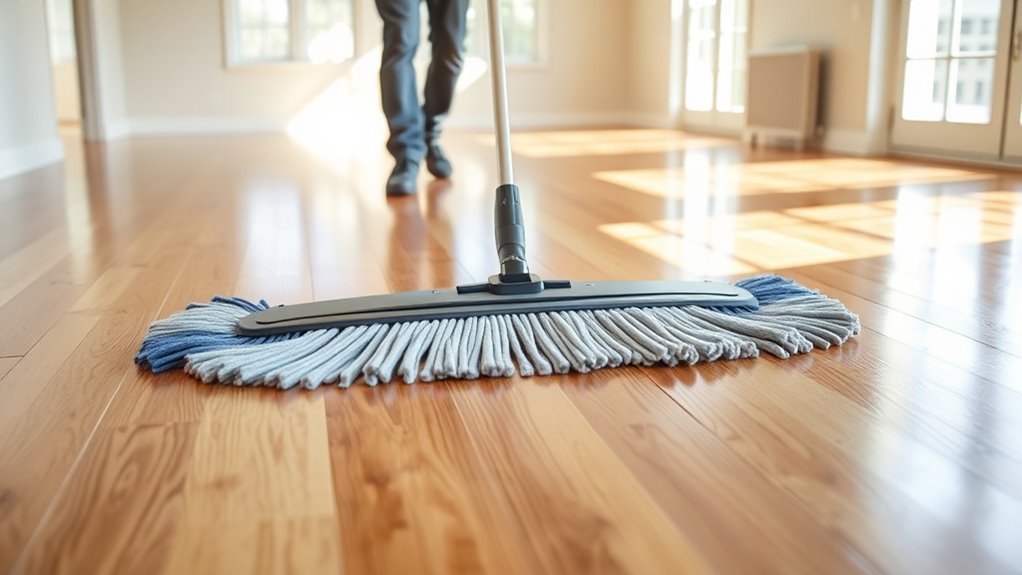 efficient dust control sweeping strategy