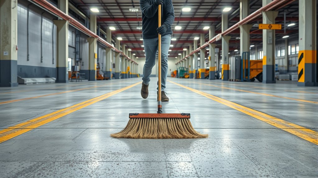 efficient floor sweeping techniques