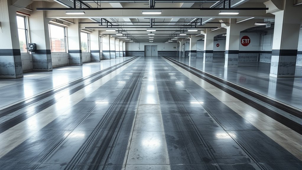 efficient garage floor sweeping