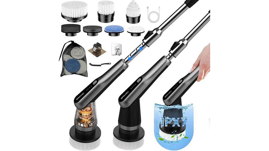 electric 12 in 1 spin scrubber