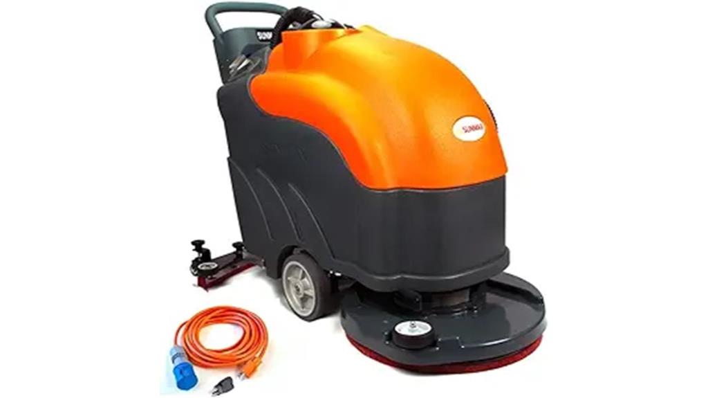 electric floor scrubber