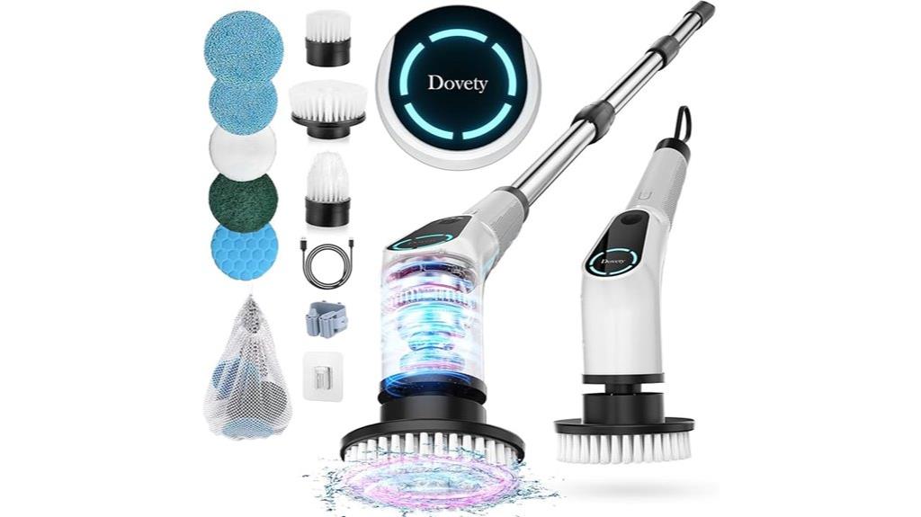 electric scrubber with accessories