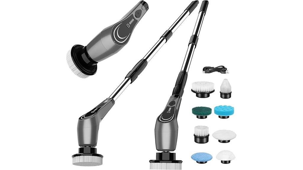 electric scrubber with brushes