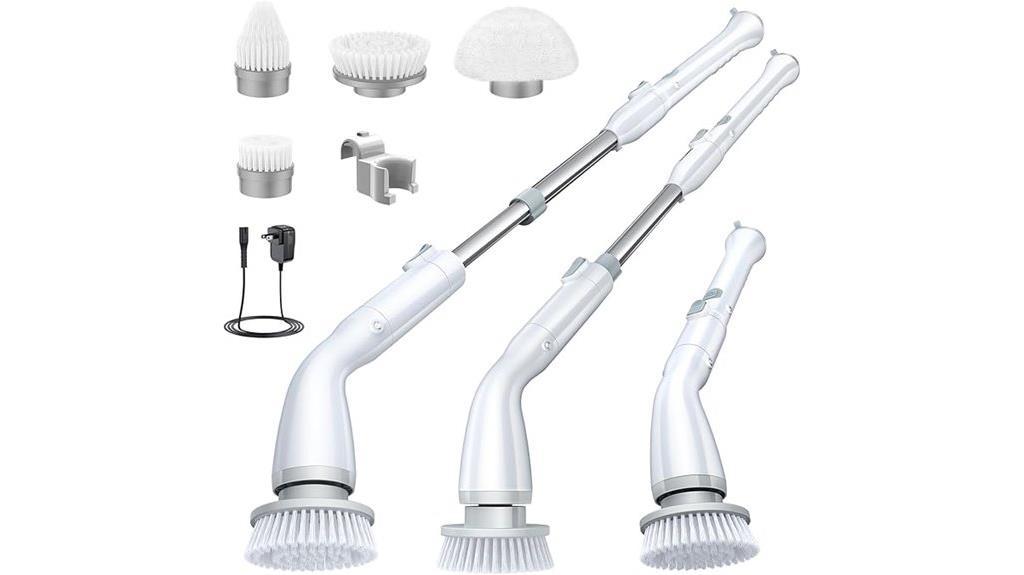 electric scrubber with brushes