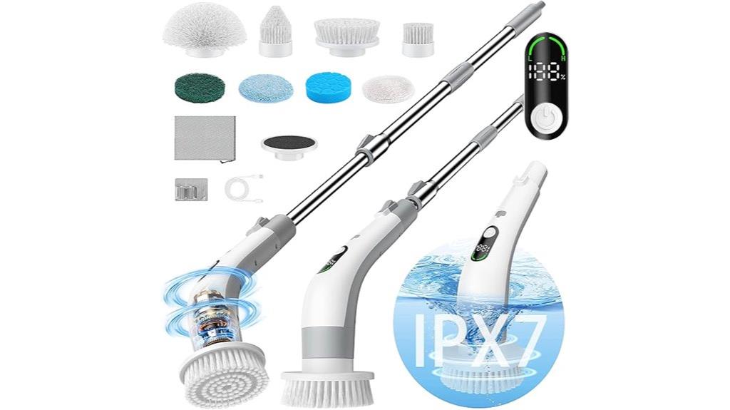 electric scrubber with led