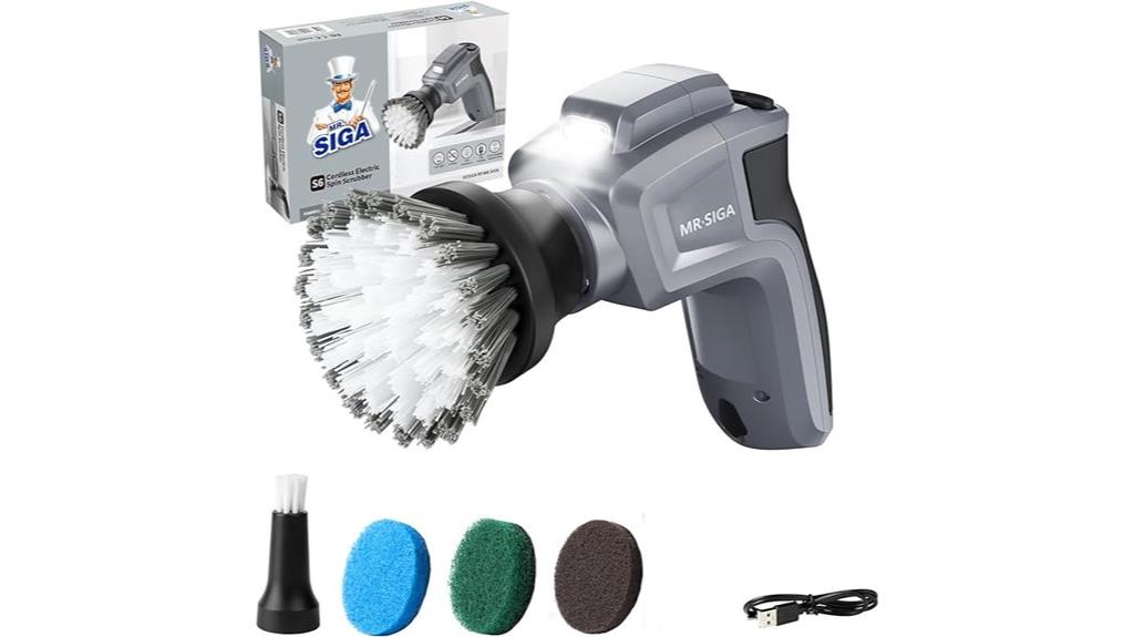 electric spin scrubber for cleaning