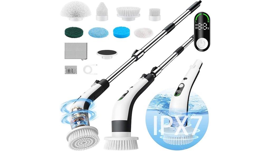 electric waterproof scrubber kit