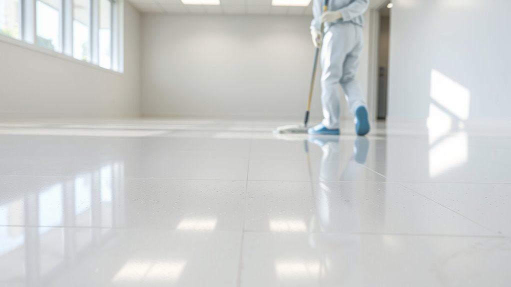 epoxy floor dust management