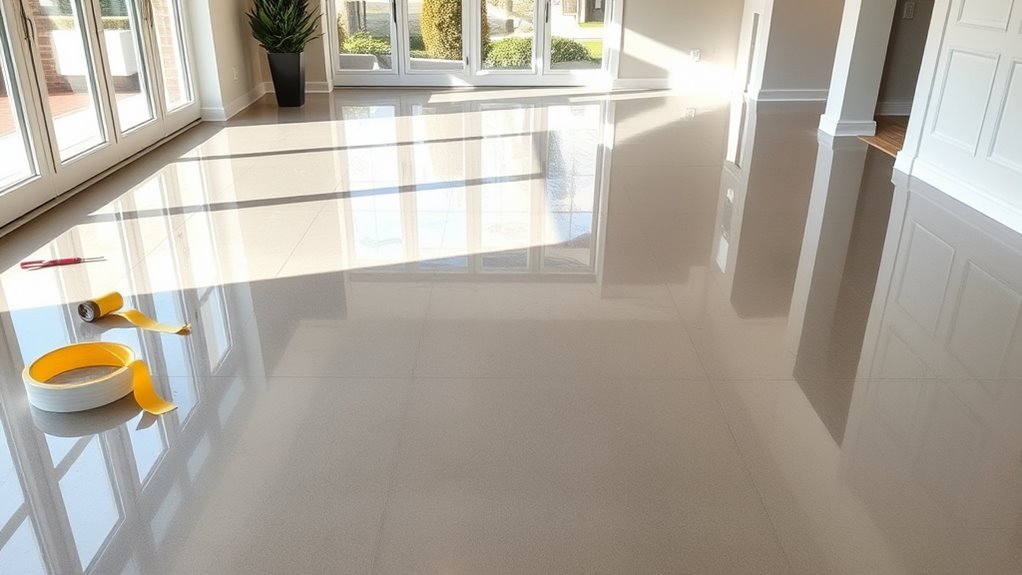 epoxy floor move in reset