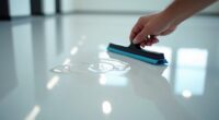 epoxy floor squeegee fix