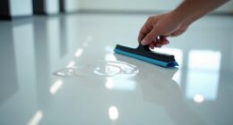 epoxy floor squeegee fix