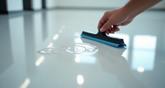 epoxy floor squeegee fix