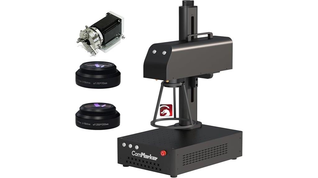 fiber laser engraver with rotary