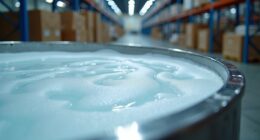 foam in warehouse tanks