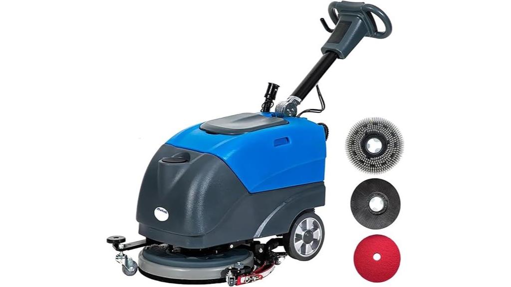 foldable industrial floor scrubber