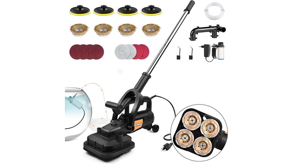 four head concrete grinder
