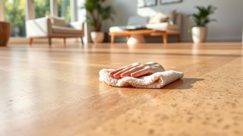 gentle cleaning preserves cork