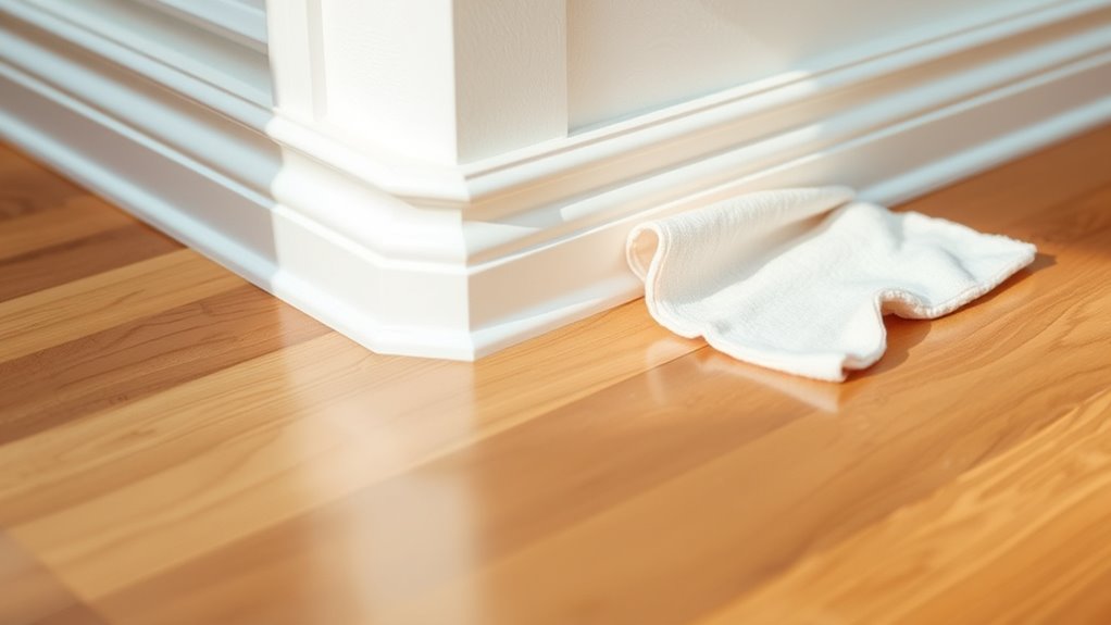 gentle dusting with microfiber