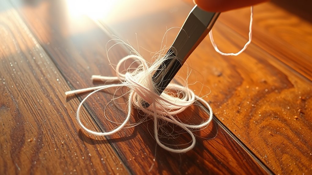 gentle hair string removal