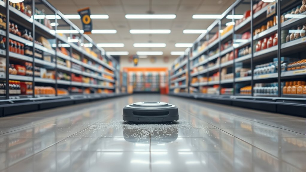 gentle winter aisle cleaning