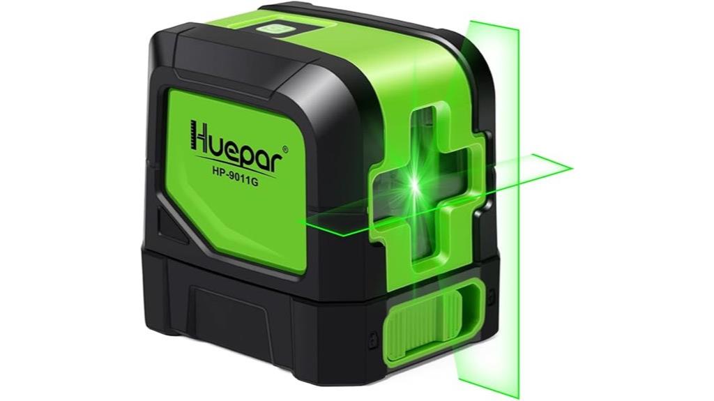 green cross line laser