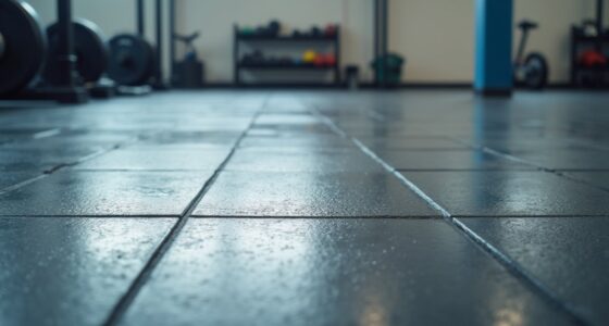 gym floor squeegee streaks