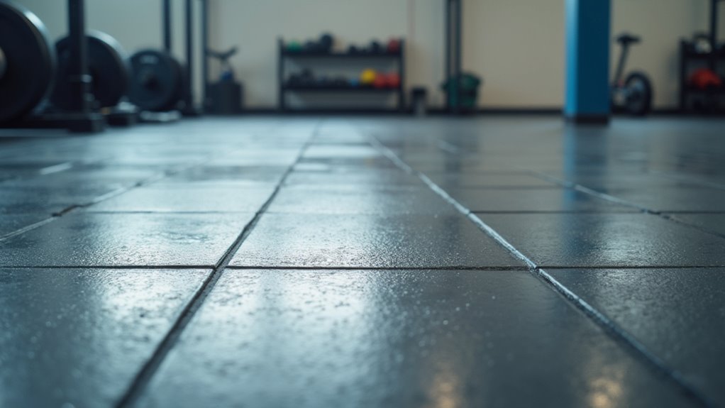 gym floor squeegee streaks